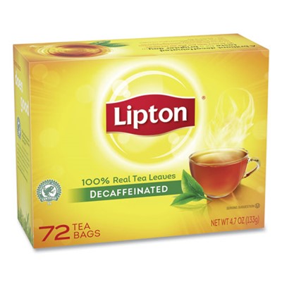 LIPTON TEA BAGS DECAF 72/BOX