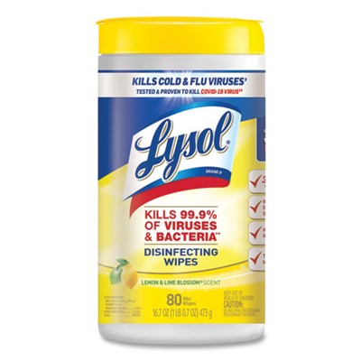 LYSOL DISINFECTING WIPES 6/80/CASE