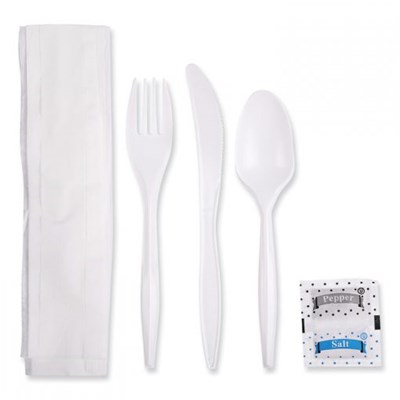 CUTLERY KIT WITH NAPKIN 250/CASE