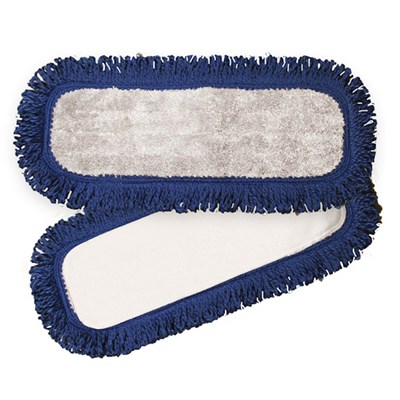MICROFIBER DUST PAD WITH FRINGE 18 IN BL
