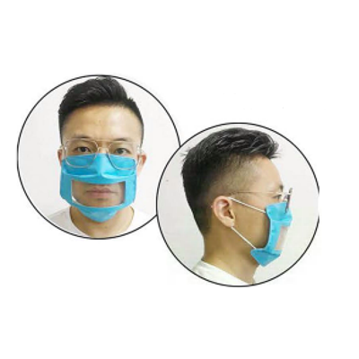 DISP FACE MASK WITH CLEAR WINDOW