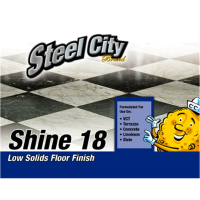STEEL SHINE 18 FLOOR FINISH 5 GL.